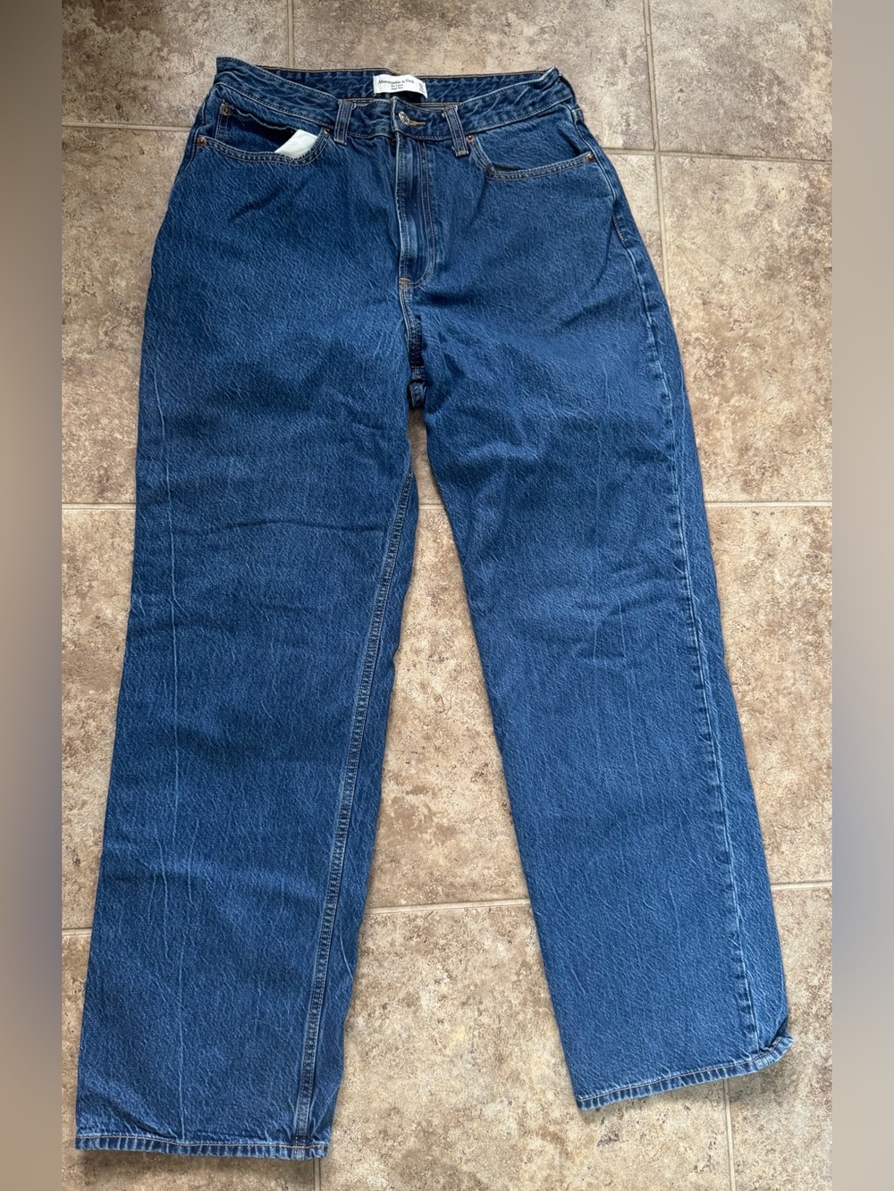 P Women's Abercrombie and fitch the loose high rise denim curve love jeans